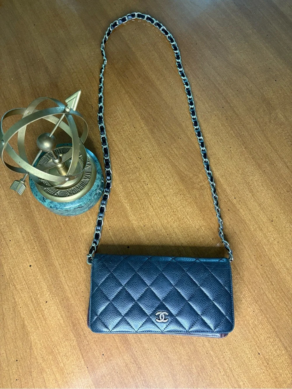 CHANEL black quilted